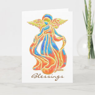 Tarjeta del ángel de las bendiciones