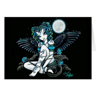 Tarjeta del ángel de Lilly de la luna de Alexis