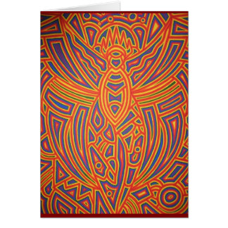 Tarjeta del ángel del arco iris