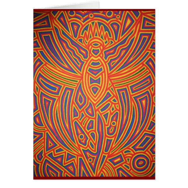 Tarjeta del ángel del arco iris (Frente)