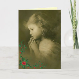 Tarjeta del ángel del navidad del Victorian