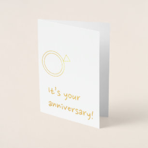 Tarjeta del aniversario