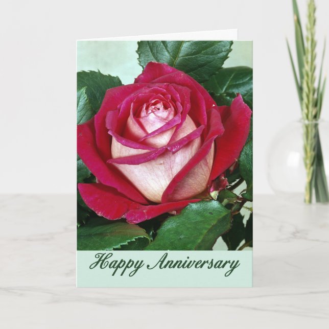 Tarjeta del aniversario de las flores 507 (Anverso)