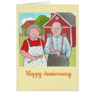 Tarjeta del aniversario de los granjeros