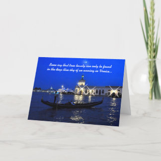 Tarjeta del aniversario de Venecia