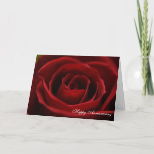 Tarjeta del aniversario del "rosa rojo apacible"