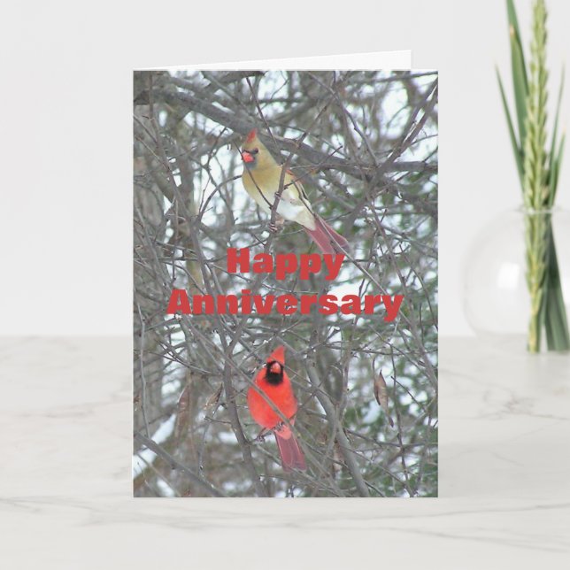 Tarjeta del aniversario, "varón y cardenal de sexo (Anverso)