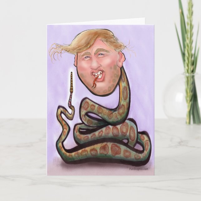 Tarjeta del año de la serpiente Trump 2025 (Anverso)