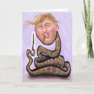 Tarjeta del año de la serpiente Trump 2025