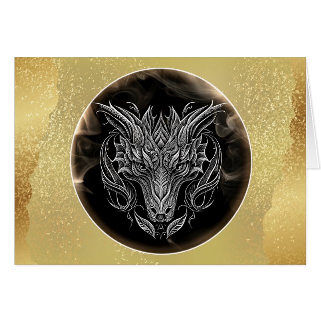 Tarjeta del año del dragón 2024 (Anverso (Horizontal))