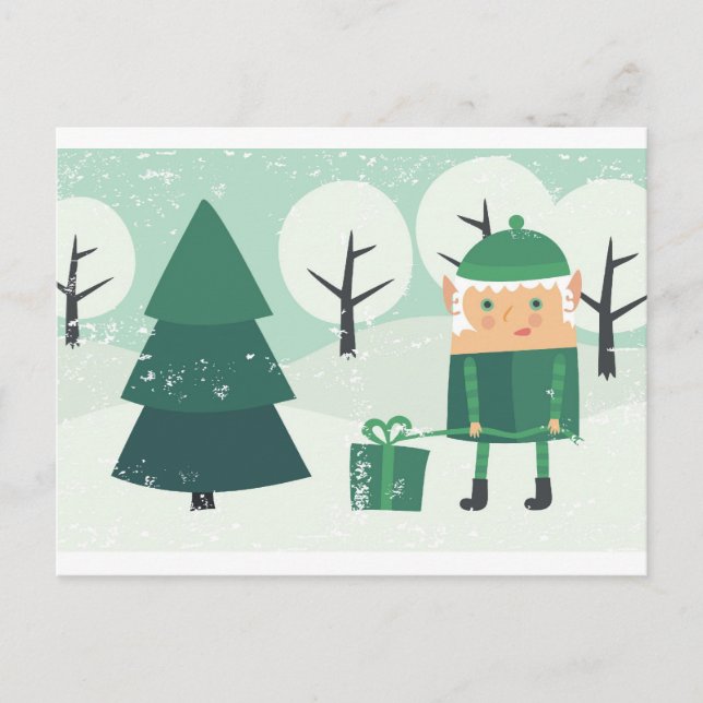 tarjeta del Año Nuevo (Anverso)