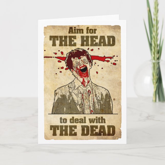 Tarjeta del Anti-Saludo del zombi (Anverso)