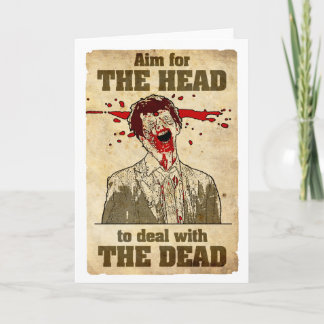 Tarjeta del Anti-Saludo del zombi