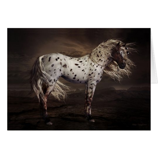 Tarjeta del Appaloosa del leopardo
