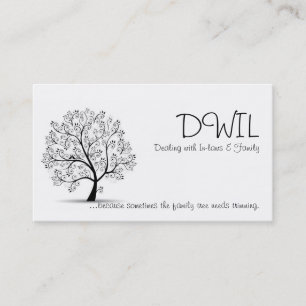 Tarjeta del árbol de familia DWIL