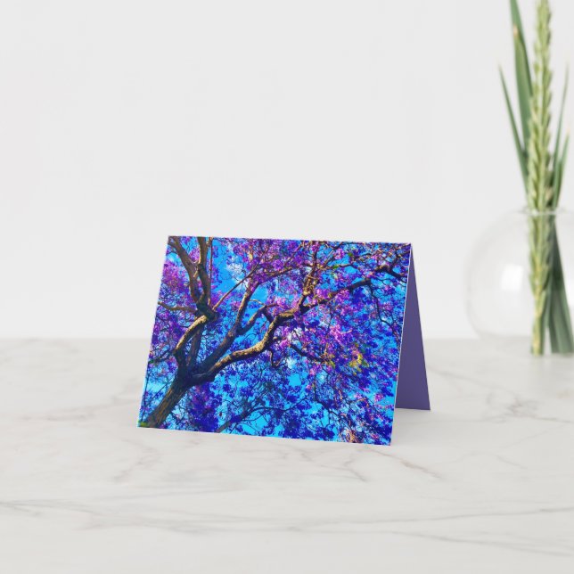 Tarjeta del árbol de jacaranda  (Anverso)
