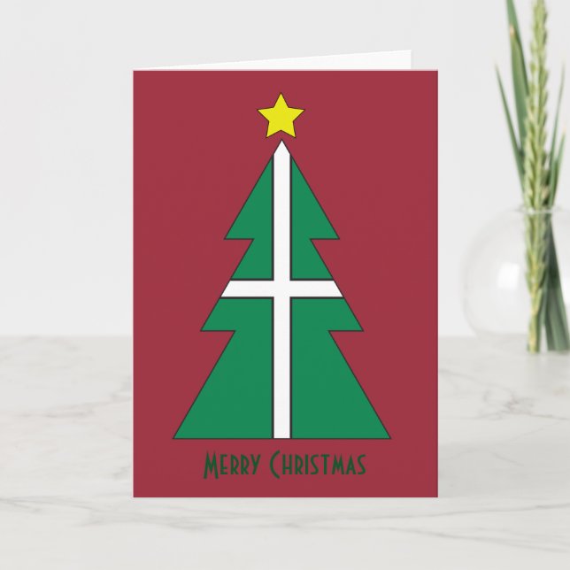 Tarjeta del árbol de navidad de Devon (Anverso)