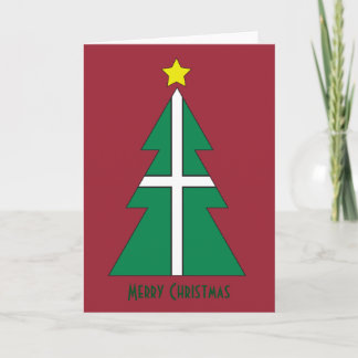 Tarjeta del árbol de navidad de Devon