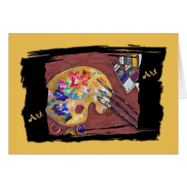 Tarjeta del arte (Anverso (Horizontal))