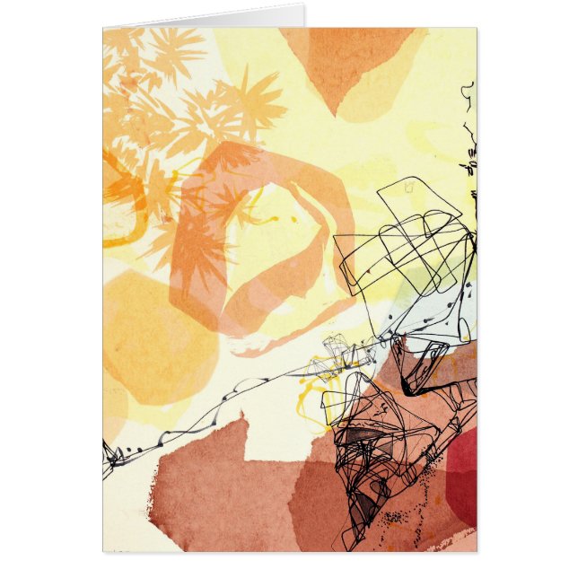 Tarjeta del arte abstracto de la cifra (Frente)