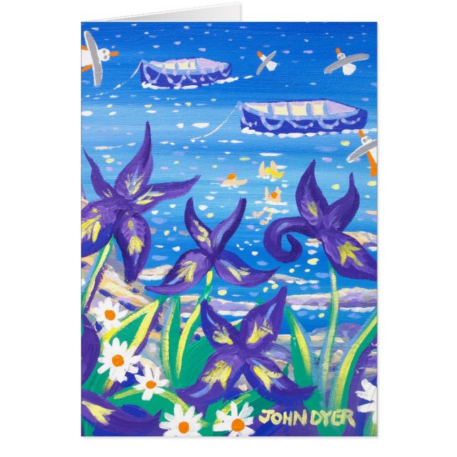 Tarjeta del arte: Azul del iris (Frente)