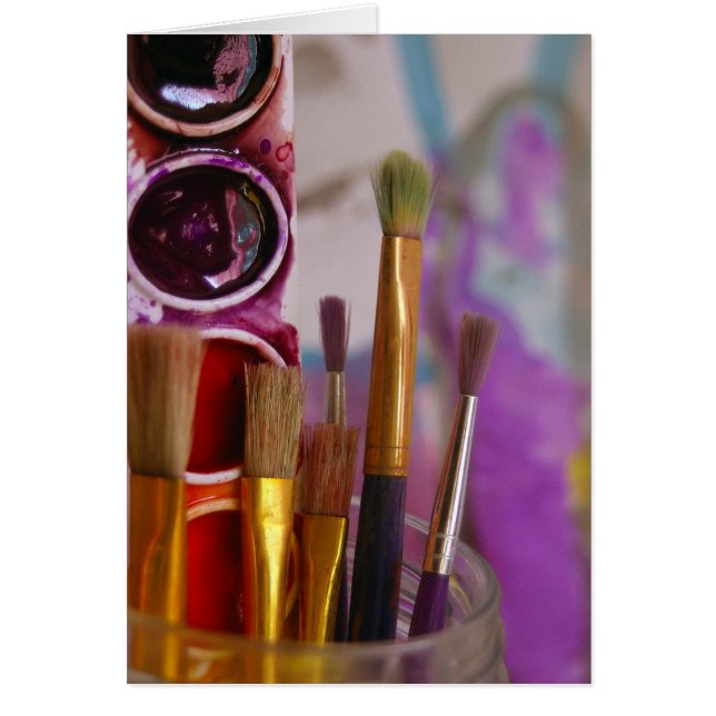 Tarjeta del arte de la acuarela (Frente)