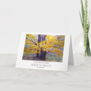 Tarjeta del arte de la acuarela del paisaje de la