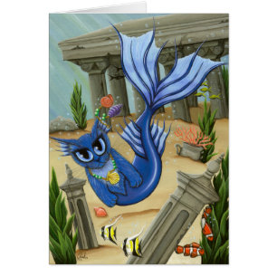 Tarjeta del arte de la fantasía de la Atlántida