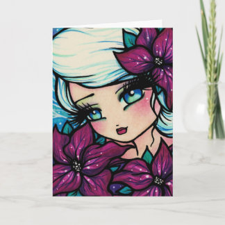 Tarjeta del arte de la fantasía del navidad del