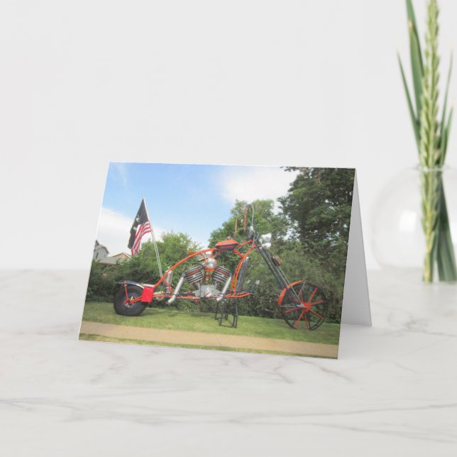 Tarjeta del arte de la motocicleta (Anverso)