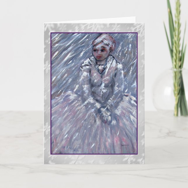 Tarjeta del arte de la reina de la nieve (Anverso)