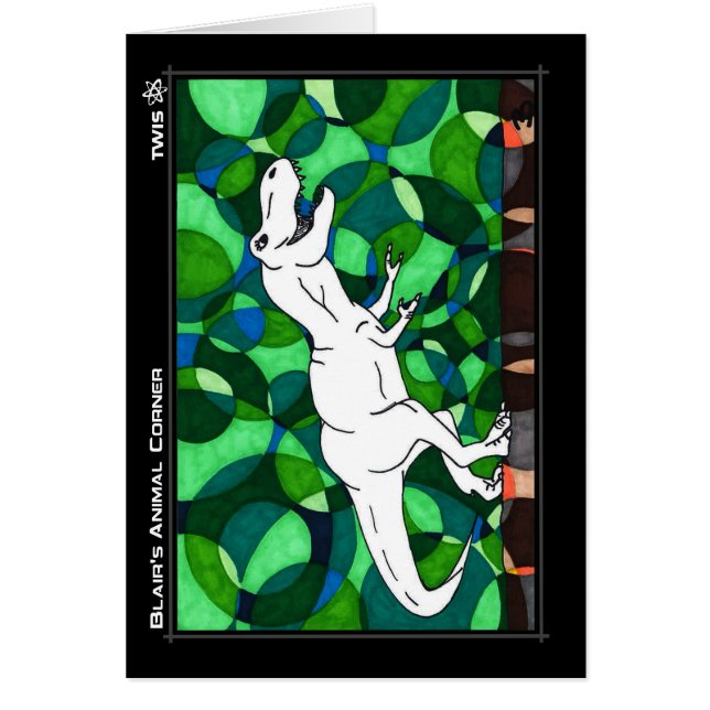 Tarjeta del arte de TWIS: La esquina animal T Rex (Frente)