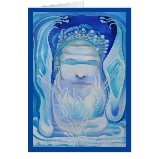Tarjeta del arte del alcohol del agua (Frente)