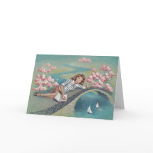 Tarjeta del arte del chica del aficionado a los