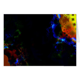 Tarjeta del arte del fractal del "girasol"