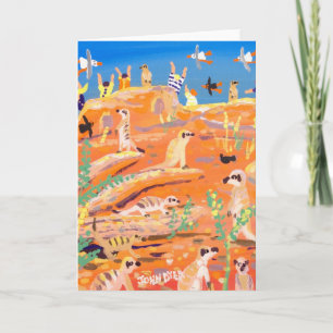 Tarjeta del arte: El surgir y mirada furtiva