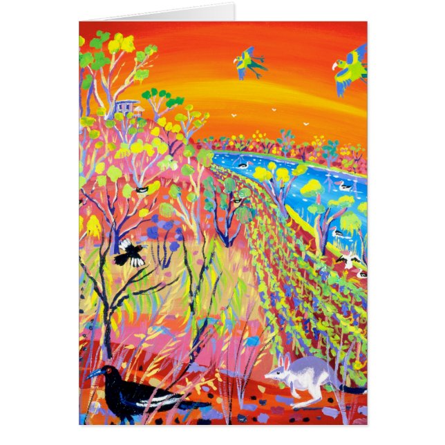 Tarjeta del arte: Estación de Banrock de la fauna (Frente)