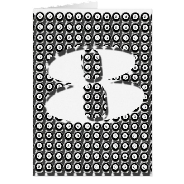 tarjeta del arte gráfico de 8 bolas (ESPACIO EN (Frente)