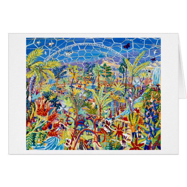 Tarjeta del arte: Jardín de Eden. El proyecto de (Anverso (Horizontal))