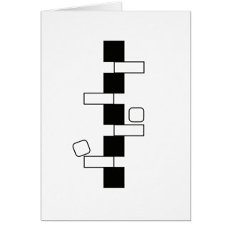 Tarjeta del arte moderno de la "balanza" (5" x 7")
