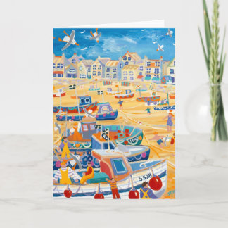 Tarjeta del arte: Puerto de St Ives, Cornualles