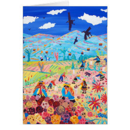 Tarjeta del arte: Recogedores andinos de la