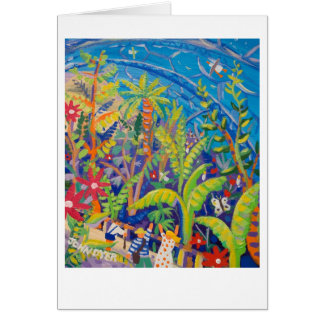 Tarjeta del arte: Selva tropical. Proyecto de Eden
