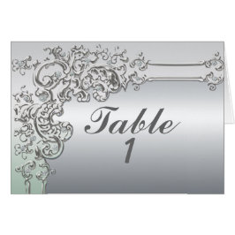 Tarjeta del asiento de la tabla de la boda