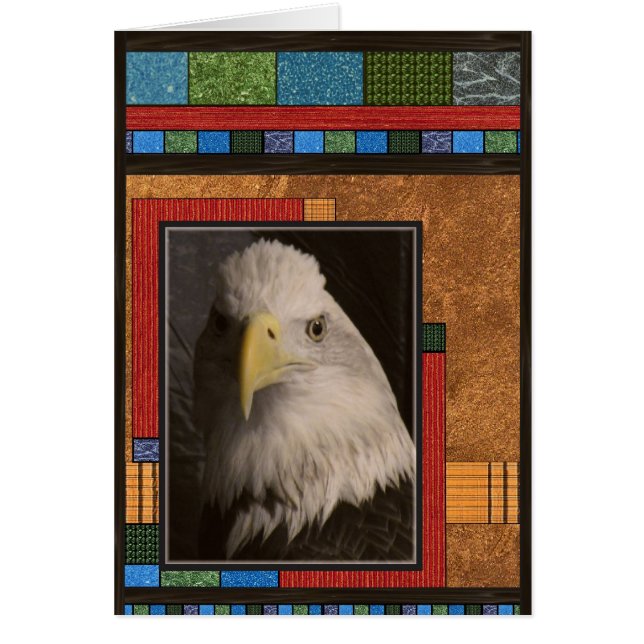 Tarjeta del azul de las alas de Eagle (Frente)