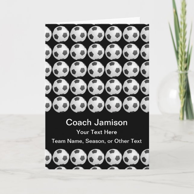 Tarjeta del balón de fútbol para el coche, negro, (Anverso)