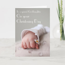 Tarjeta del bautizo del Godparent a la ahijada
