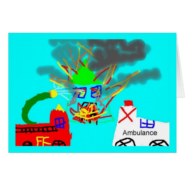 tarjeta del bombero (Anverso (Horizontal))