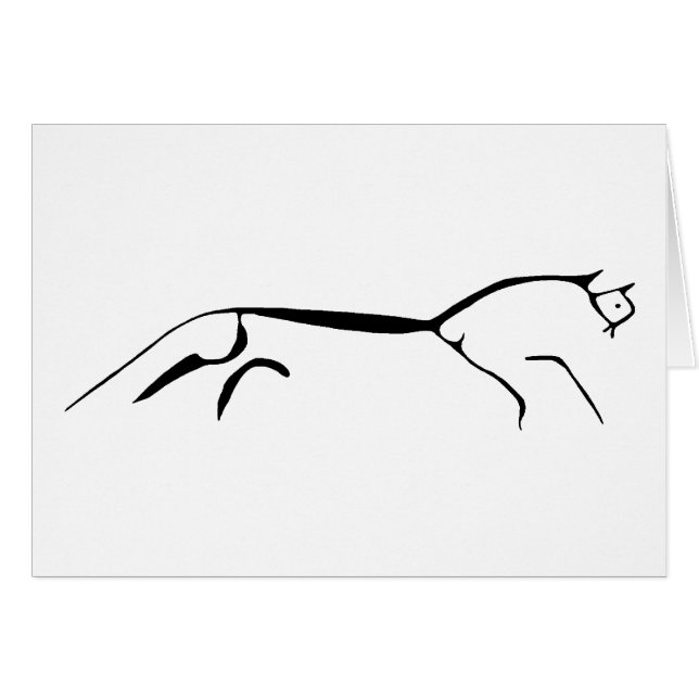 Tarjeta del caballo de Uffington (Anverso (Horizontal))