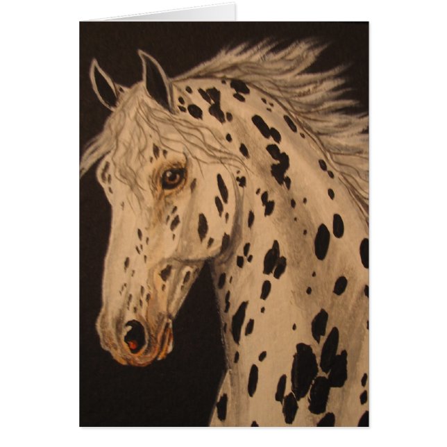 Tarjeta del caballo del Appaloosa del leopardo (Frente)